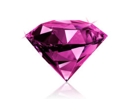 Dazzling diamond pink gemstones. transparent background png