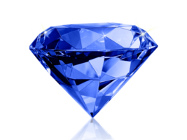 Dazzling diamond blue, transparent background png