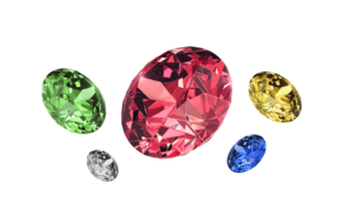 groß klar Diamant. transparent Hintergrund png