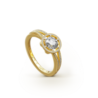 gouden diamant ring transparant achtergrond png