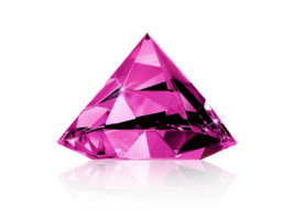 bländande diamant rosa ädelstenar. transparent bakgrund png