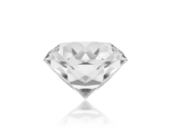 groß klar Diamant. transparent Hintergrund png