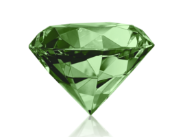 Dazzling diamond Green, transparent background png