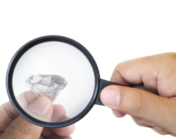 Gem stones. Jeweller checking polished diamond. Carat size diamonds. Diamond trading and dealing. Loose diamond grading. Precious stones. transparent background png