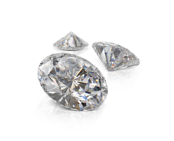 groß klar Diamant. transparent Hintergrund png