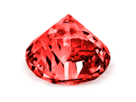 Dazzling diamond red, transparent background png