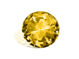 Dazzling diamond Yellow. transparent background png