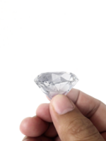 diamant bijou dans main, transparent Contexte png