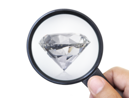 Gem stones. Jeweller checking polished diamond. Carat size diamonds. Diamond trading and dealing. Loose diamond grading. Precious stones. transparent background png