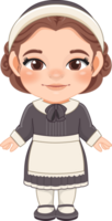 Thanksgiving pilgrim costume girl png