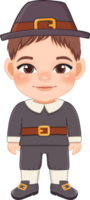 Thanksgiving pilgrim costume boy png