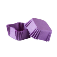 púrpura cuadrado papel horneando formas para magdalenas y magdalenas png