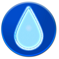 Frozen drop icon isolated over transparent background png