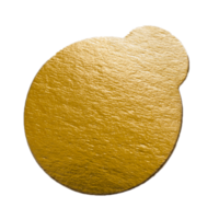 il giro d'oro vassoio modello isolato al di sopra di trasparente sfondo png illustrazione, confetteria piatto oggetto