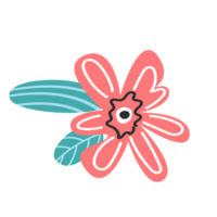 Bright flowers clipart isolated png