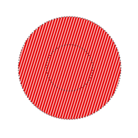 Round icon with red lines pattern png