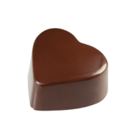 Chocolate candy of a heart shape isolated over white background png