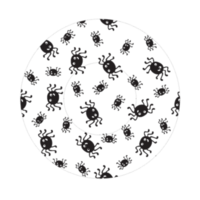 ronde icoon met spinnen patroon, cupcakes het formulier sjabloon png