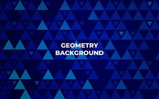 Modern vector illustration of an abstract triangle pattern in blue color. Geometric shape and mosaic texture, futuristic design perfect for business cards, web backgrounds, and cover templates.