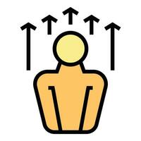 Lecture speaker icon vector flat