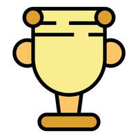 Cup award icon vector flat