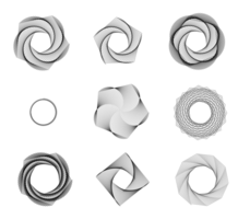 abstrato vórtice formas png