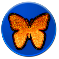 Butterfly fire isolated over transparent background png