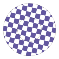 Icons set with purple checkers or chess pattern png