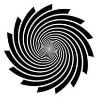 Spiral- gestalten isoliert Über transparent Hintergrund png