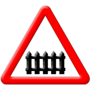 Railway traffic sign png