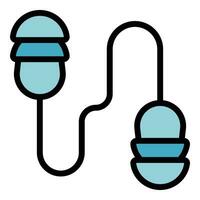 Earplugs icon vector flat