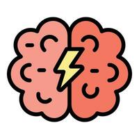 Brainstorming icon vector flat