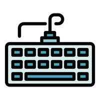 Pc keyboard icon vector flat