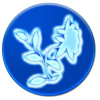 Frozen flower icon isolated over transparent background png