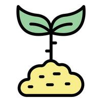 Plant education icon vector flat