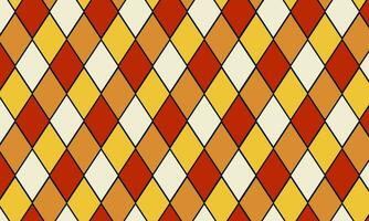 Background from a pattern in rhombuses of different colors on a dark background. clown style vector
