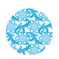 Round icon with snow pattern png