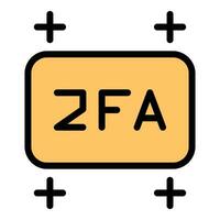 2fa internet icon vector flat