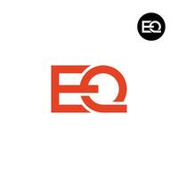 Letter EQ Monogram Logo Design vector