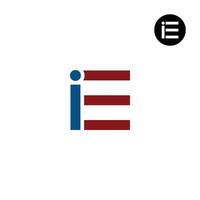 Letter EI IE Monogram Logo Design vector