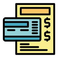 Financial payment icon vector flat