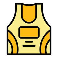 Running vest icon vector flat