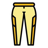 atuendo pantalones icono vector plano