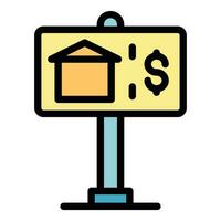 House relocation banner icon vector flat