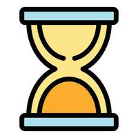 Hourglass icon vector flat