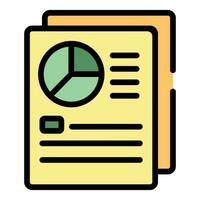 Service paper icon vector flat