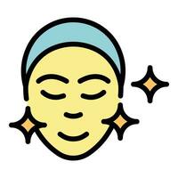 Face beauty icon vector flat