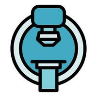 Magnetic resonance tomography icon vector flat