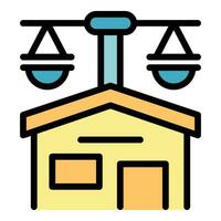 House copyright icon vector flat