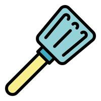Spoon spatula icon vector flat